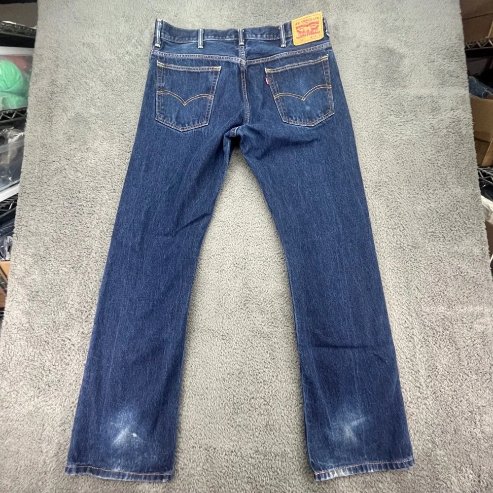 Levi's 517 Bootcut Jeans Mens 38x34‎ Blue Dark Wash Denim Vintage Style
